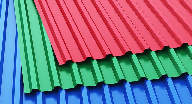 IBR sheets in red, green and blue